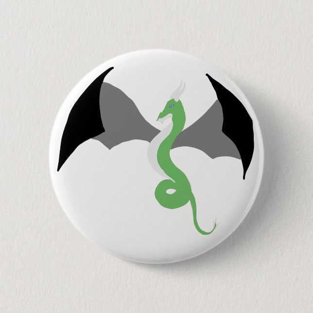 Macaron Rond 5 Cm Bouton de dragon d'Agender (Devant)