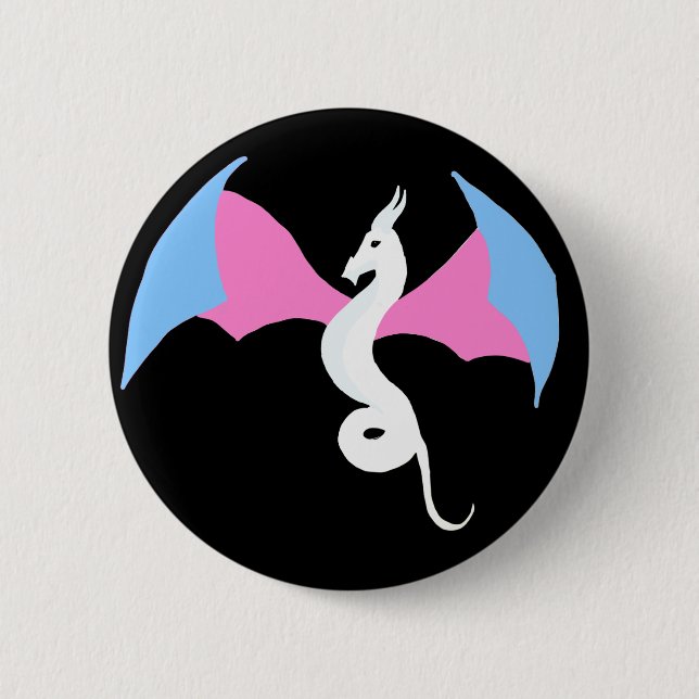 Macaron Rond 5 Cm Bouton de dragon de transport (Devant)