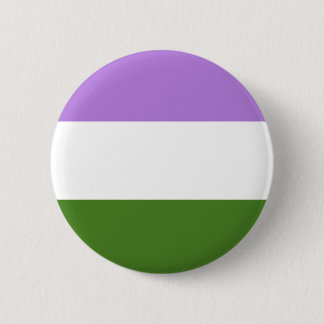 Macaron Rond 5 Cm Bouton de drapeau de fierté de Genderqueer