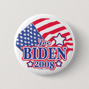 Macaron Rond 5 Cm Bouton de drapeau de Joe Biden 2008