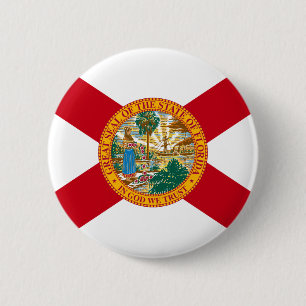 Macaron Rond 5 Cm Bouton de drapeau de la Floride