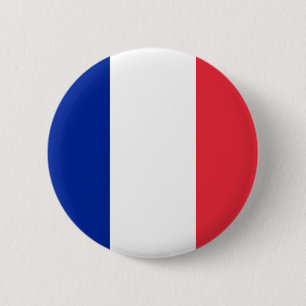 Macaron Rond 5 Cm Bouton de drapeau de la France