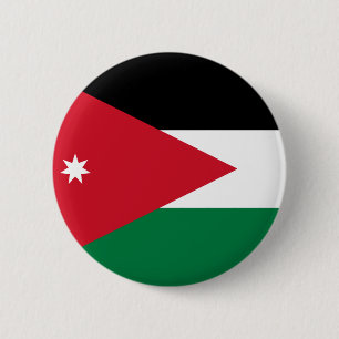 Macaron Rond 5 Cm Bouton de drapeau de la Jordanie