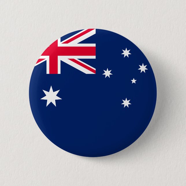 Macaron Rond 5 Cm Bouton de drapeau de l'Australie (Devant)