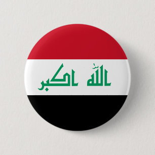Macaron Rond 5 Cm Bouton de drapeau de l'Irak