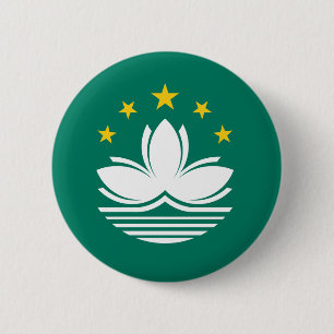 Macaron Rond 5 Cm Bouton de drapeau de Macao