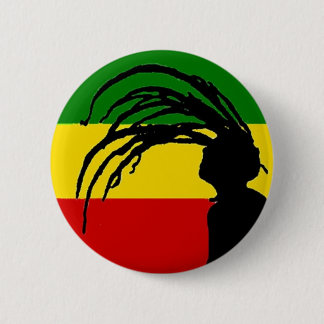 Macaron Rond 5 Cm bouton de drapeau de rasta de fifre de type