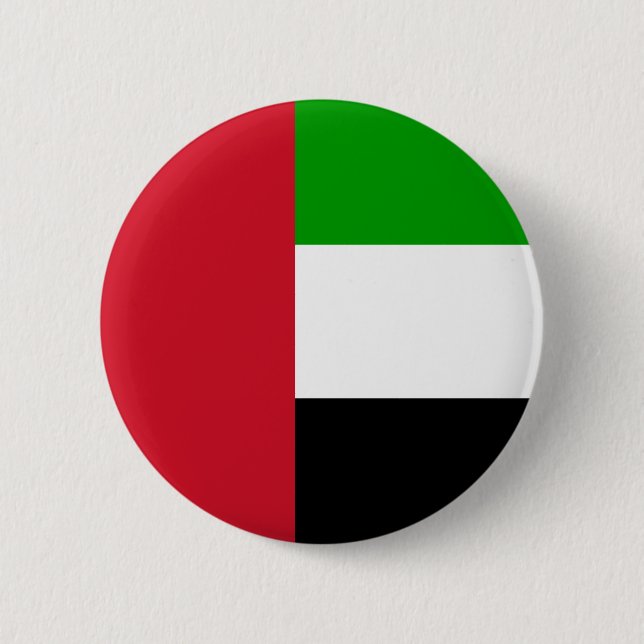 Macaron Rond 5 Cm Bouton de drapeau des Emirats Arabes Unis (Devant)