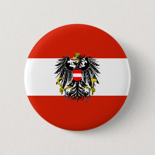 Macaron Rond 5 Cm Bouton de drapeau d'état de l'Autriche