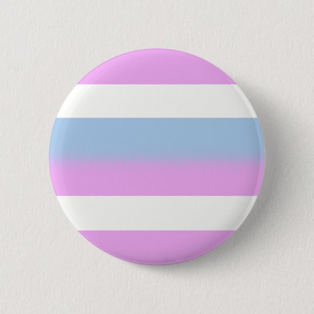 Macaron Rond 5 Cm Bouton de drapeau d'Intersex (Devant)