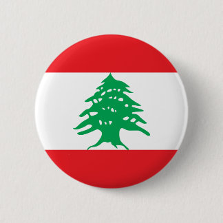 Macaron Rond 5 Cm Bouton de drapeau du Liban