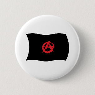 Macaron Rond 5 Cm Bouton de drapeau du mouvement anarchiste