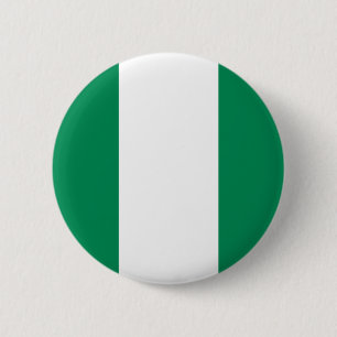 Macaron Rond 5 Cm Bouton de drapeau du Nigéria