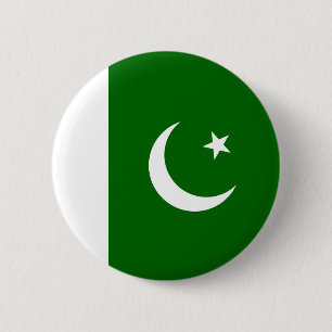 Macaron Rond 5 Cm Bouton de drapeau du Pakistan