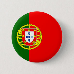 Macaron Rond 5 Cm Bouton de drapeau du Portugal