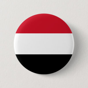 Macaron Rond 5 Cm Bouton de drapeau du Yémen