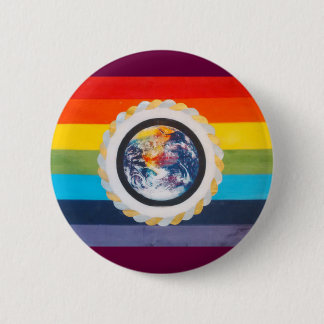 Macaron Rond 5 Cm Bouton de drapeau d'unité