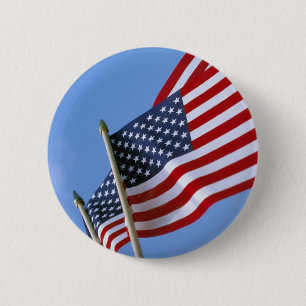 Macaron Rond 5 Cm Bouton de drapeaux
