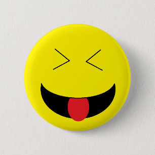 Macaron Rond 5 Cm Bouton de "Emoji"
