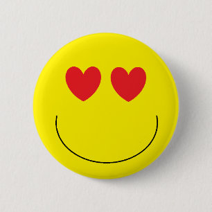 Macaron Rond 5 Cm Bouton de "Emoji"