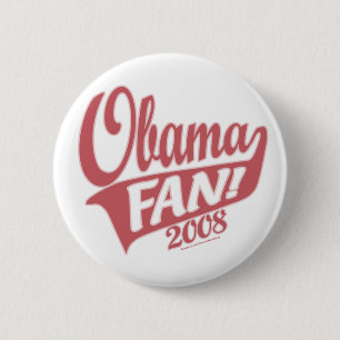Macaron Rond 5 Cm Bouton de fan d'Obama