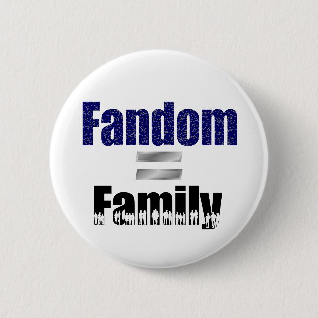 Macaron Rond 5 Cm Bouton de Fandom = de famille (Devant)