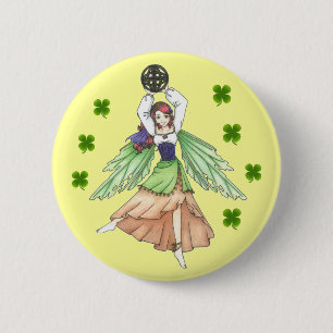 Macaron Rond 5 Cm Bouton de fée celtique