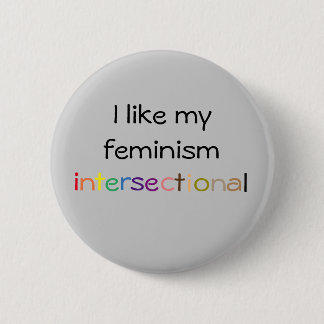 Macaron Rond 5 Cm Bouton de féministe d'Intersectional