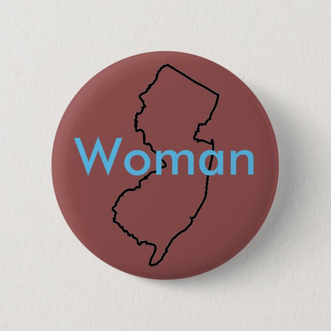 Macaron Rond 5 Cm Bouton de femme de NJ (Devant)