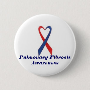 Macaron Rond 5 Cm Bouton de fibrose pulmonaire