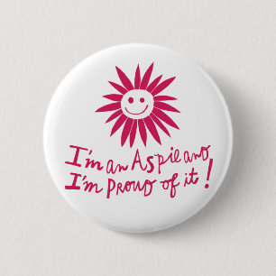 Macaron Rond 5 Cm Bouton de fierté d'Aspie