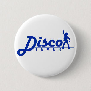 Macaron Rond 5 Cm Bouton de fièvre de disco