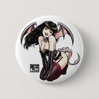 Macaron Rond 5 Cm Bouton de fille de dragon