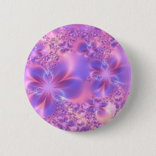 Macaron Rond 5 Cm Bouton de fleur de fractale