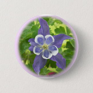 Macaron Rond 5 Cm Bouton de fleurs de colonne d'Aquilegia