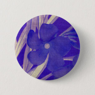 Macaron Rond 5 Cm Bouton de fleurs violettes