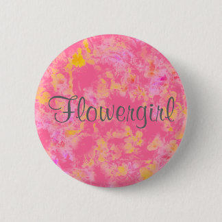 Macaron Rond 5 Cm Bouton de Flowergirl