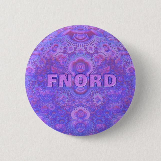 Macaron Rond 5 Cm Bouton de Fnord (Devant)