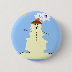 Macaron Rond 5 Cm bouton de fonte de bonhomme de neige