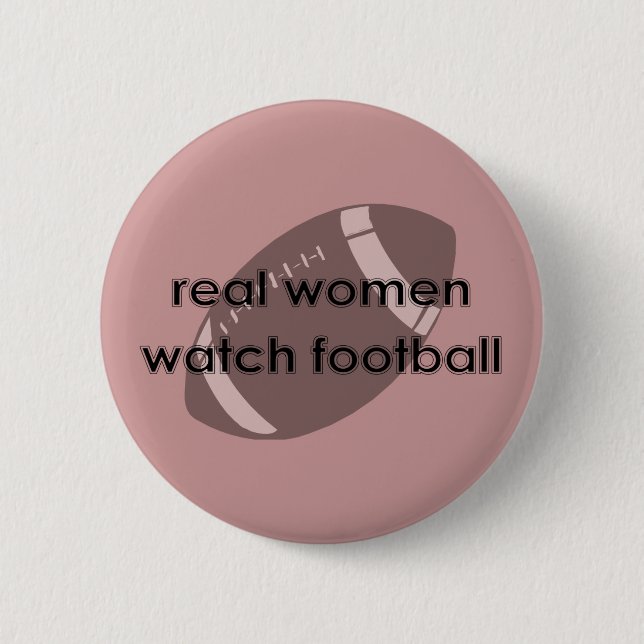 Macaron Rond 5 Cm Bouton de football féminin Real Watch (Devant)