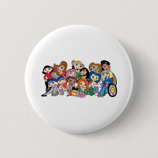 Macaron Rond 5 Cm Bouton de Friendz (Devant)