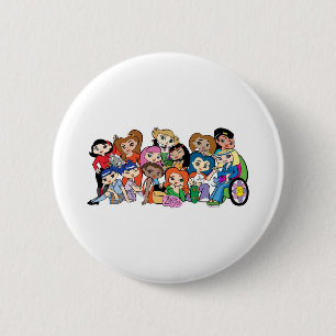 Macaron Rond 5 Cm Bouton de Friendz