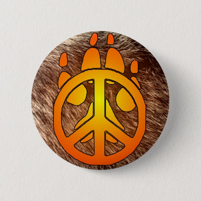 Macaron Rond 5 Cm Bouton de Furpeace (Devant)