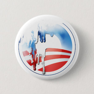 Macaron Rond 5 Cm Bouton de fusion d'Obama