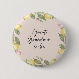 Macaron Rond 5 Cm Bouton de future arrière-grand-mère