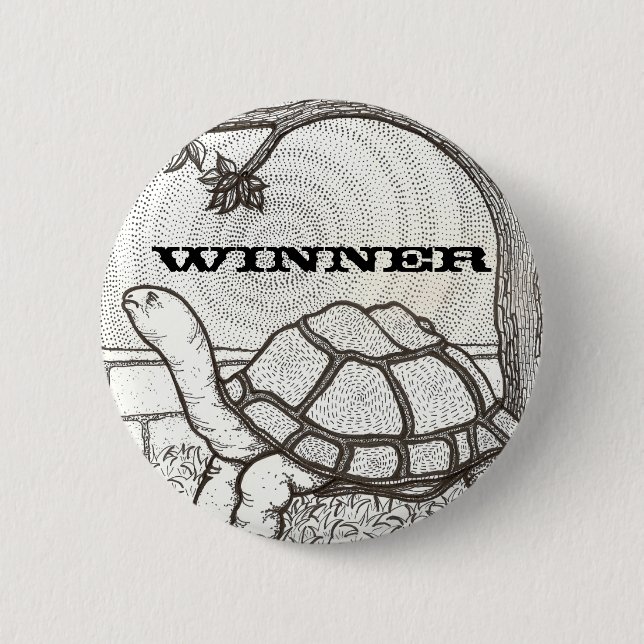 Macaron Rond 5 Cm Bouton de gagnant (Devant)