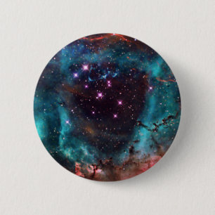 Macaron Rond 5 Cm Bouton de galaxie