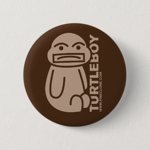 Macaron Rond 5 Cm Bouton de GARÇON de TORTUE