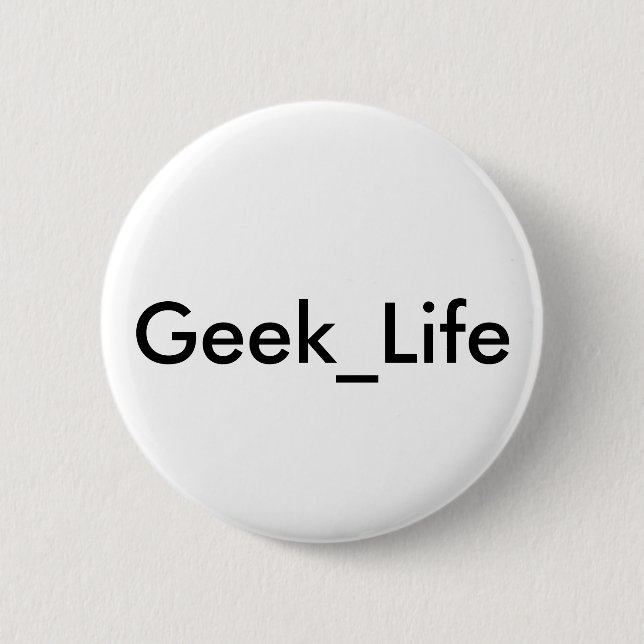 Macaron Rond 5 Cm Bouton de Geek_Life (Devant)