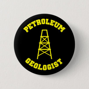 Macaron Rond 5 Cm Bouton de géologue de pétrolier